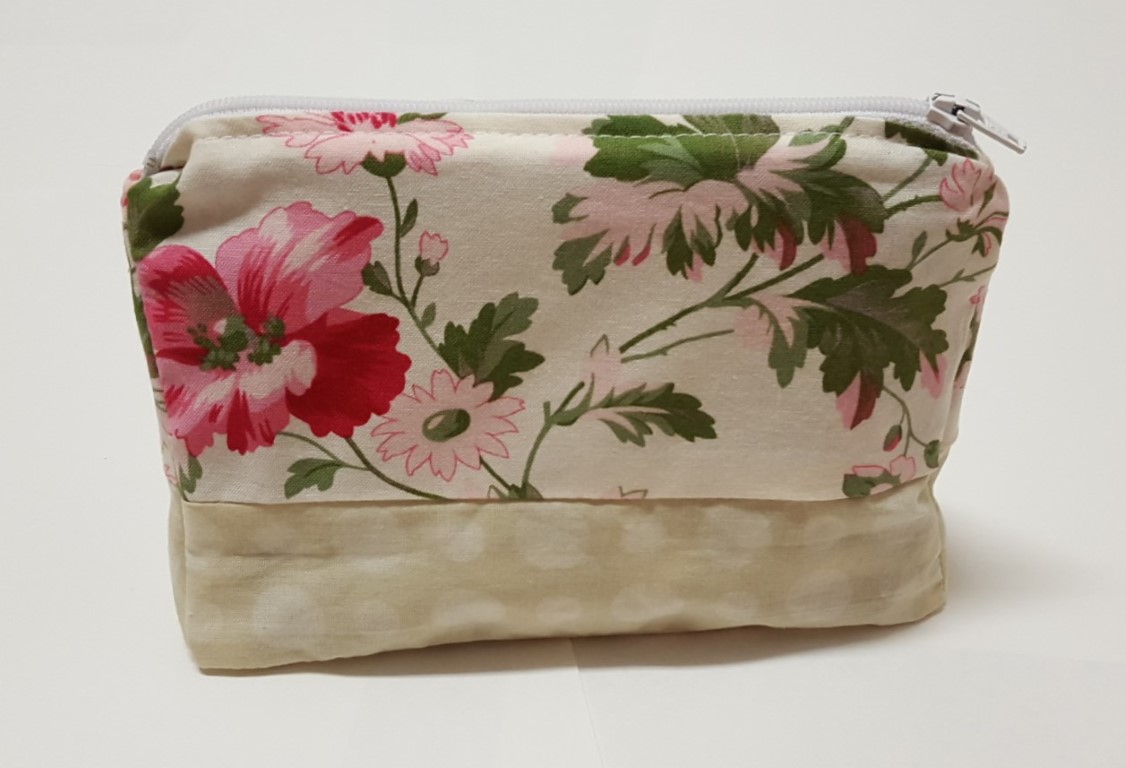 Flowers two-part zipper pouch (Christmas 2015)